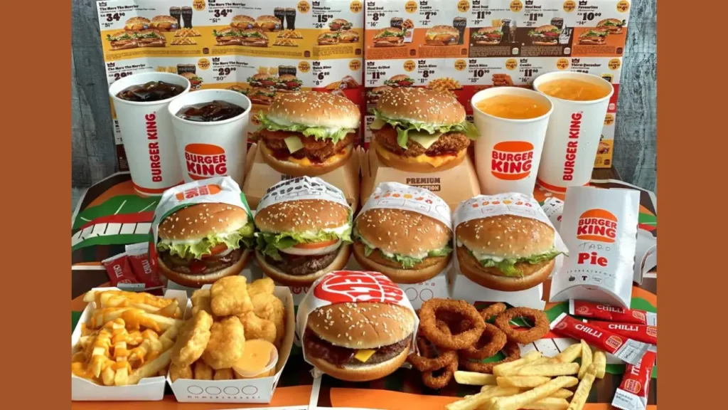 burger king menu 2025
