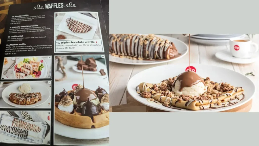 Ice Cream and Cold Dessert Dip N Dip Menu